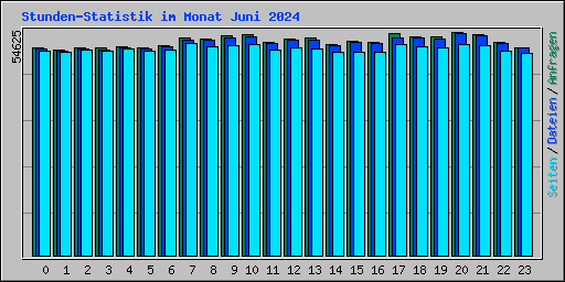 Stunden-Statistik im Monat Juni 2024