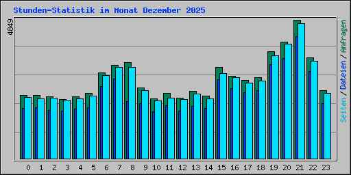 Stunden-Statistik im Monat Dezember 2025