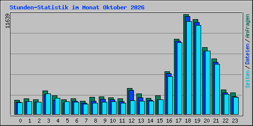 Stunden-Statistik im Monat Oktober 2026