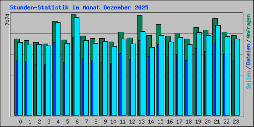 Stunden-Statistik im Monat Dezember 2025